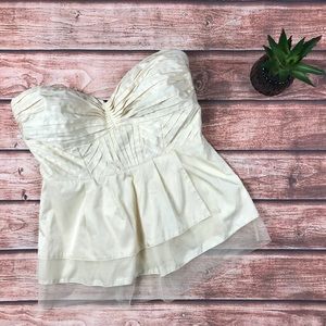 Moon Collection Strapless Flared Top- Lace